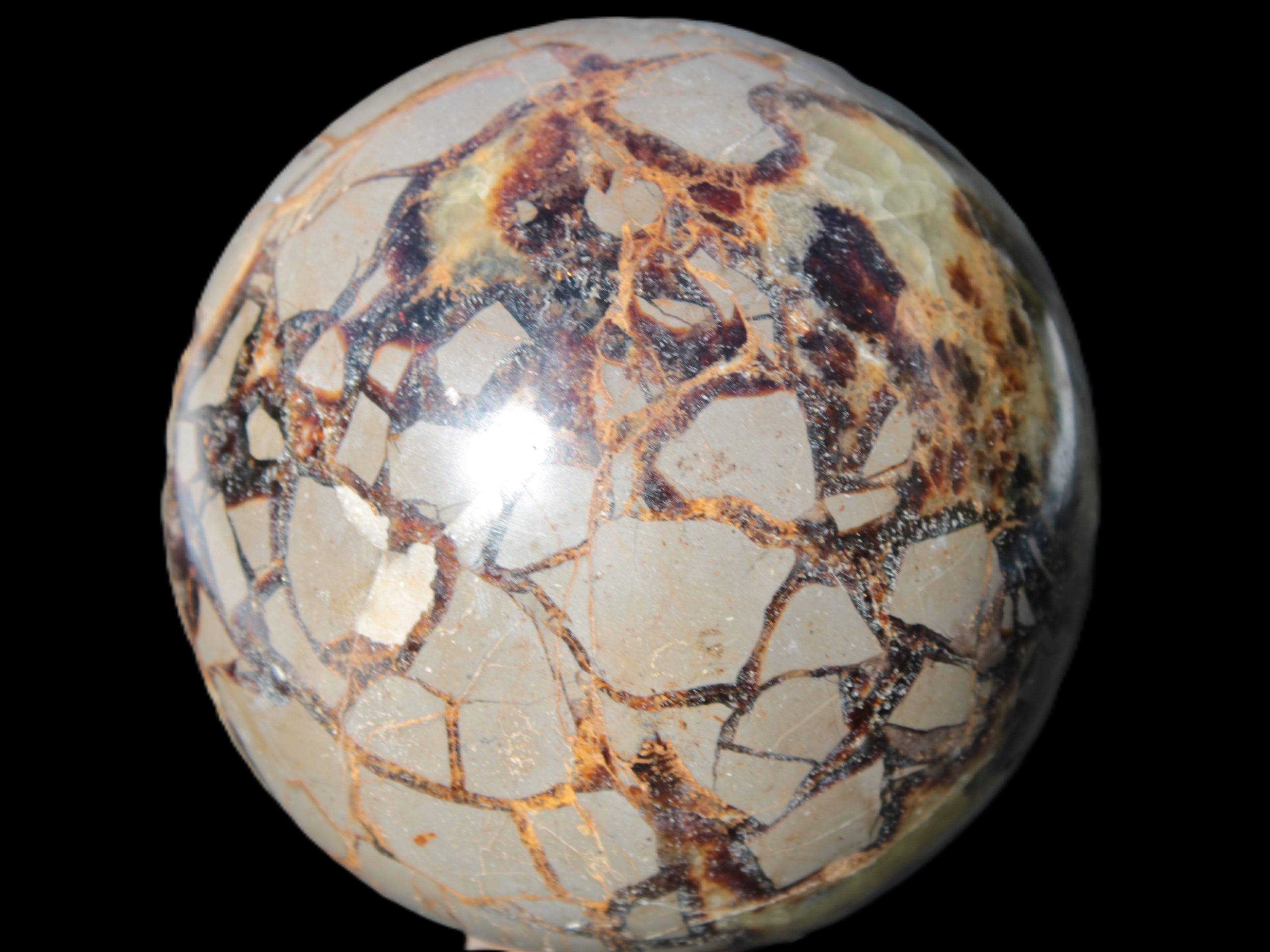 Septarian Dragon Stone sphere 109mm 1870g Rocks and Things
