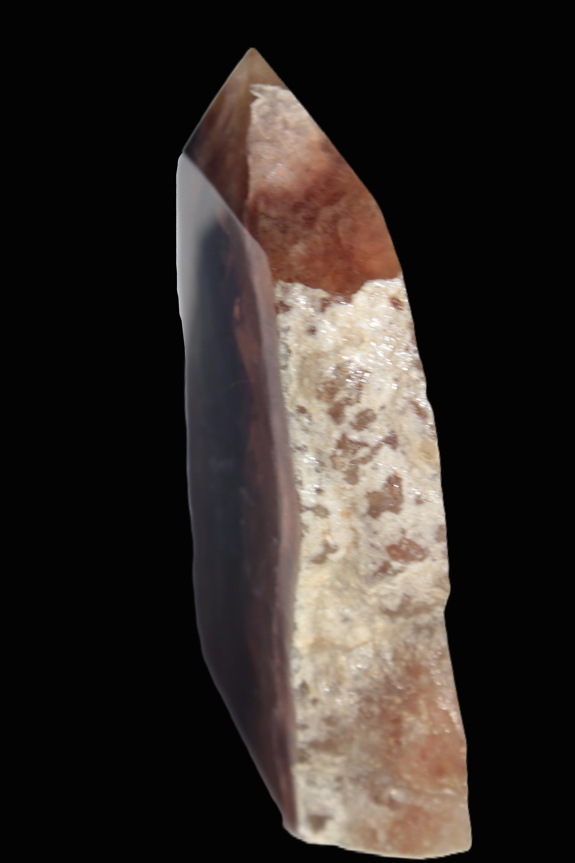 Brandy, Honey & Purple Fluorite obelisk 167g Rocks and Things