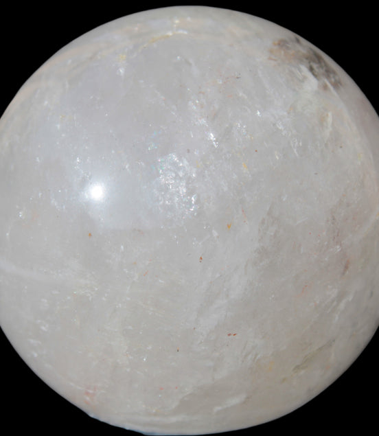 Clear Quartz sphere 70mm 475g in sunlight - Rocks and Things Store