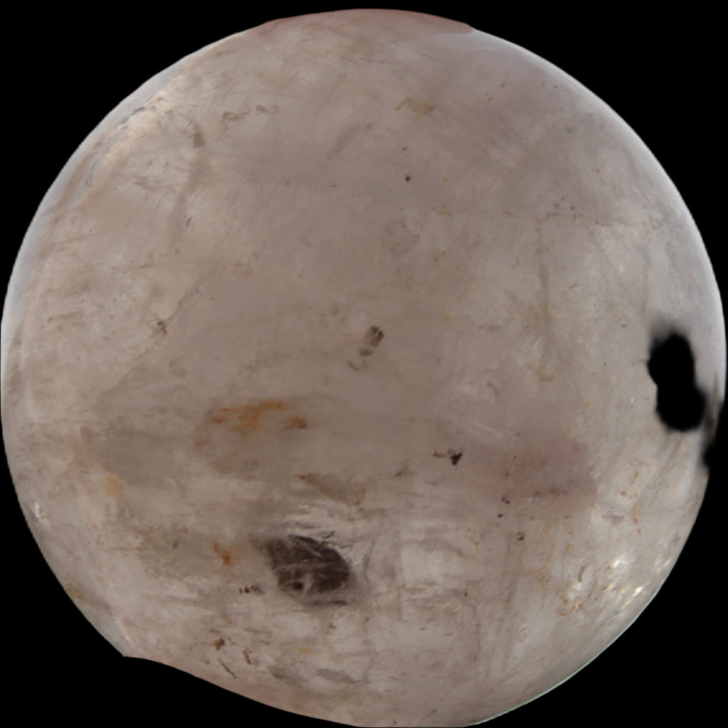 Clear Quartz sphere 70mm 475g in sunlight - Rocks and Things Store