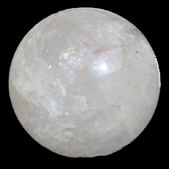 Clear Quartz sphere 70mm 475g in sunlight - Rocks and Things Store