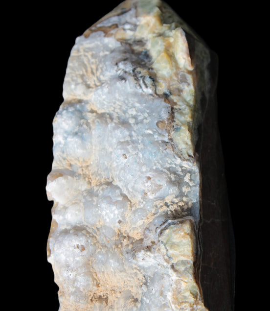 Volcano Agate obelisk 367g Rocks and Things