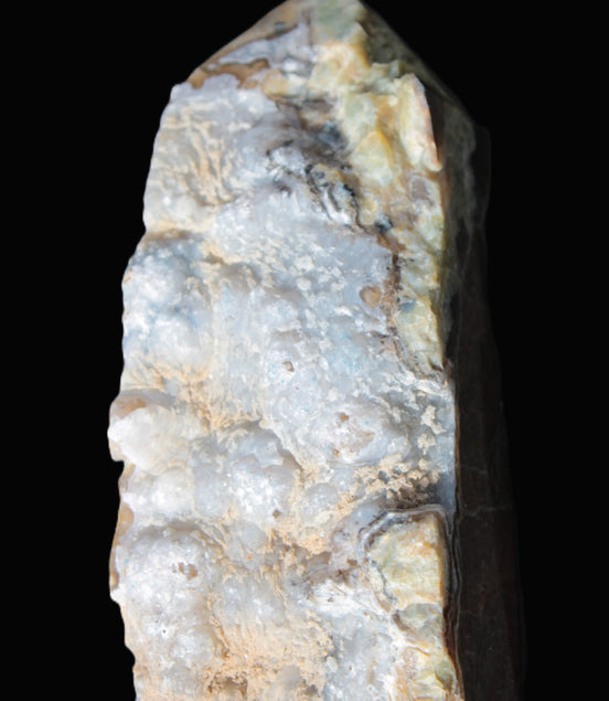 Volcano Agate obelisk 367g Rocks and Things