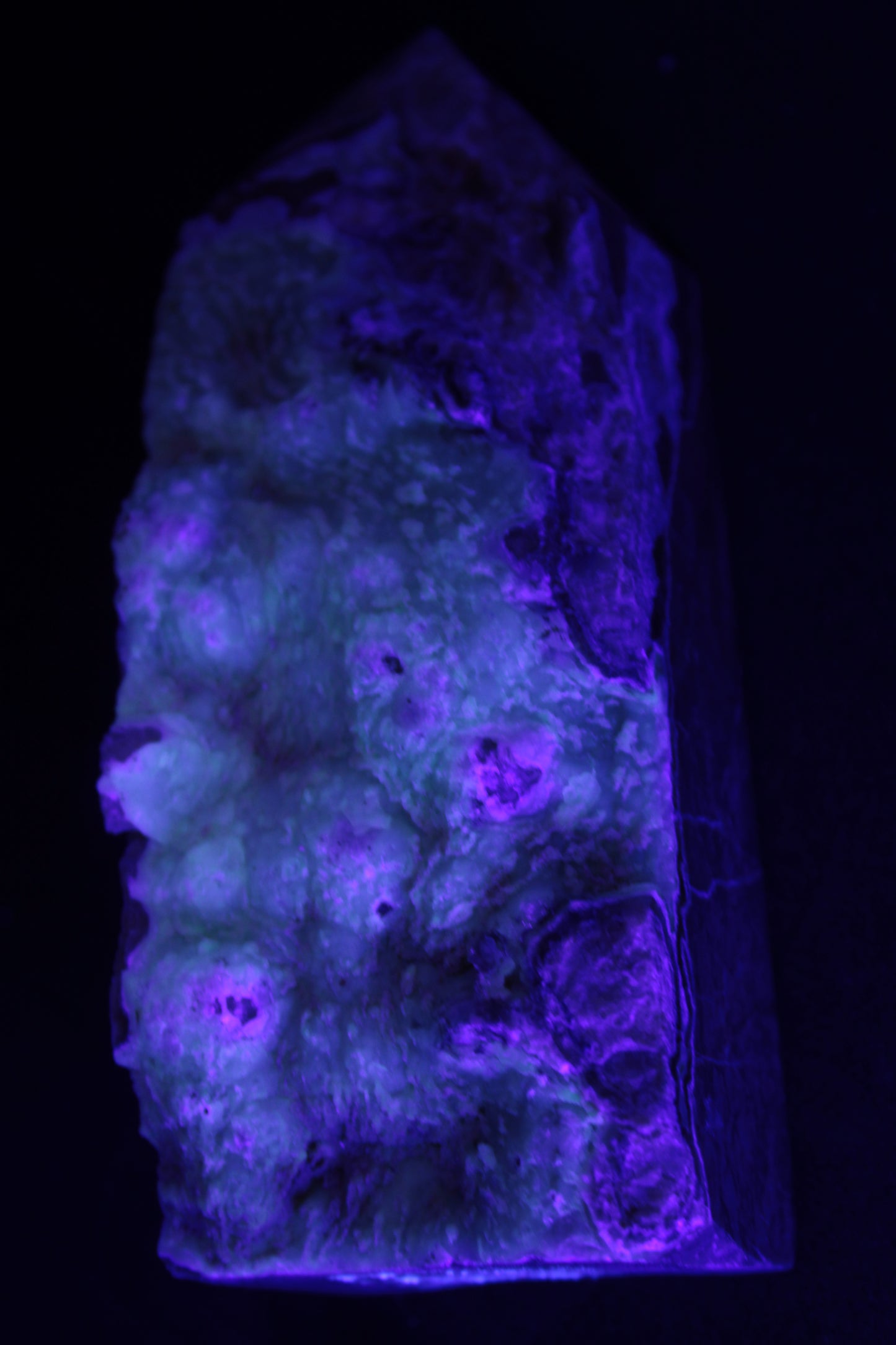 Volcano Agate obelisk 367g Rocks and Things