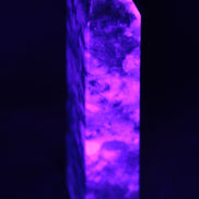 Plum Blossom Tourmaline Quartz obelisk 237g UV light