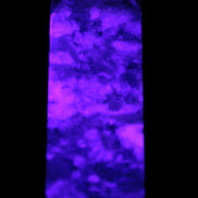 Plum Blossom Tourmaline Quartz obelisk 237g UV light