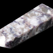 Plum Blossom Tourmaline Quartz obelisk 237g Rocks and Things