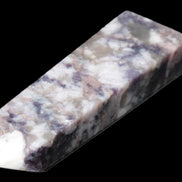 Plum Blossom Tourmaline Quartz obelisk 237g Rocks and Things