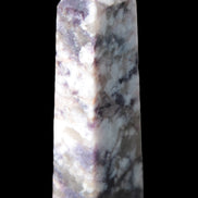 Plum Blossom Tourmaline Quartz obelisk 237g Rocks and Things