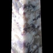 Plum Blossom Tourmaline Quartz obelisk 237g Rocks and Things