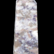 Plum Blossom Tourmaline Quartz obelisk 237g Rocks and Things