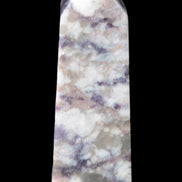 Plum Blossom Tourmaline Quartz obelisk 237g Rocks and Things