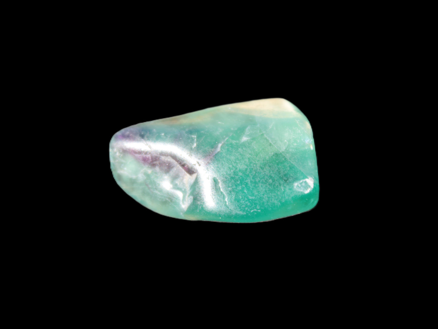 Green Fluorite polished stone 29mm 15.4g Rocks and Things