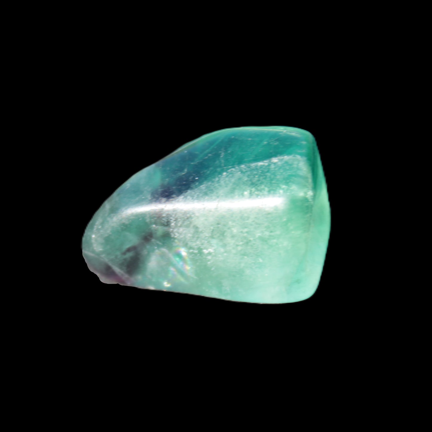 Green Fluorite polished stone 29mm 15.4g Rocks and Things