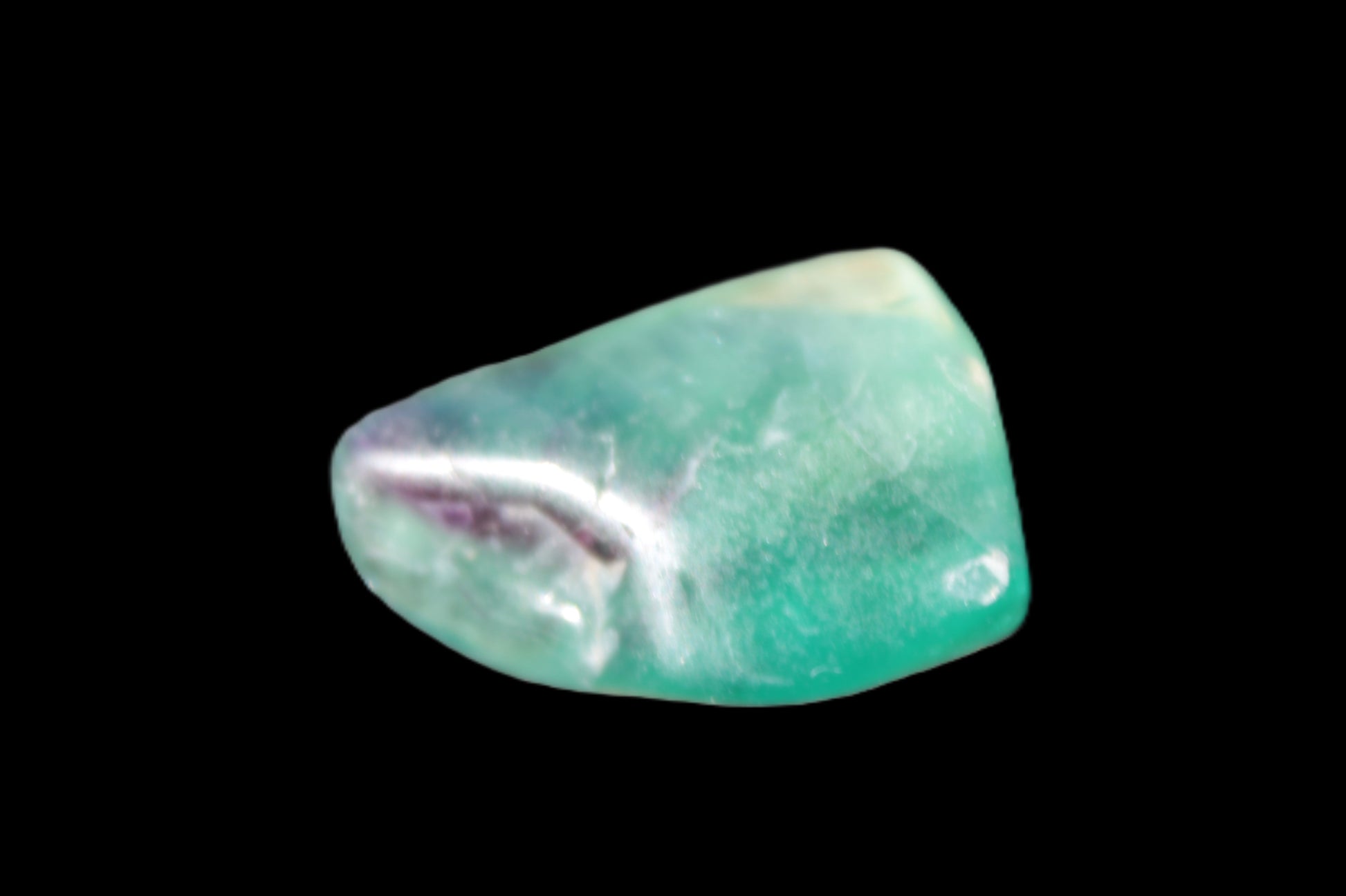 Green Fluorite polished stone 29mm 15.4g Rocks and Things