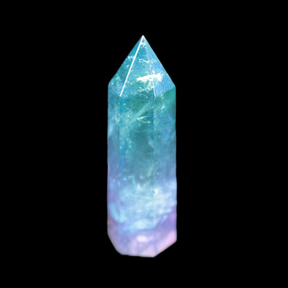 Angel Aura Quartz titanium electroplated wand 44-48mm 13-15g Rocks and Things