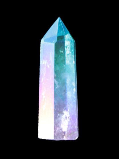 Angel Aura Quartz titanium electroplated wand 44-48mm 13-15g Rocks and Things