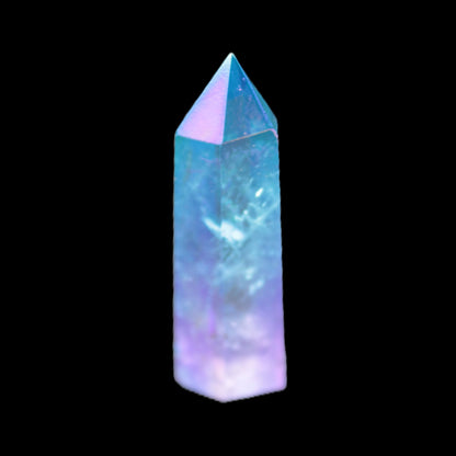 Angel Aura Quartz titanium electroplated wand 44-48mm 13-15g Rocks and Things