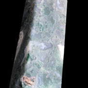 Water Grass Moss agate obelisk 430g Rocks and Things