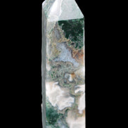 Water Grass Moss agate obelisk 430g Rocks and Things
