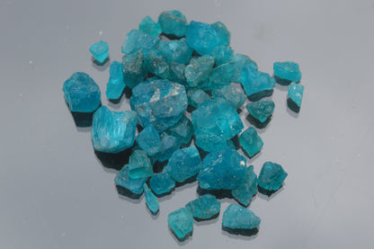 Blue Apatite tiny raw crystals 9-10g Rocks and Things