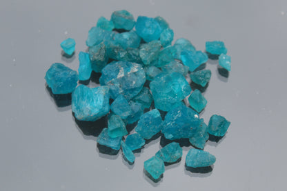 Blue Apatite tiny raw crystals 9-10g Rocks and Things