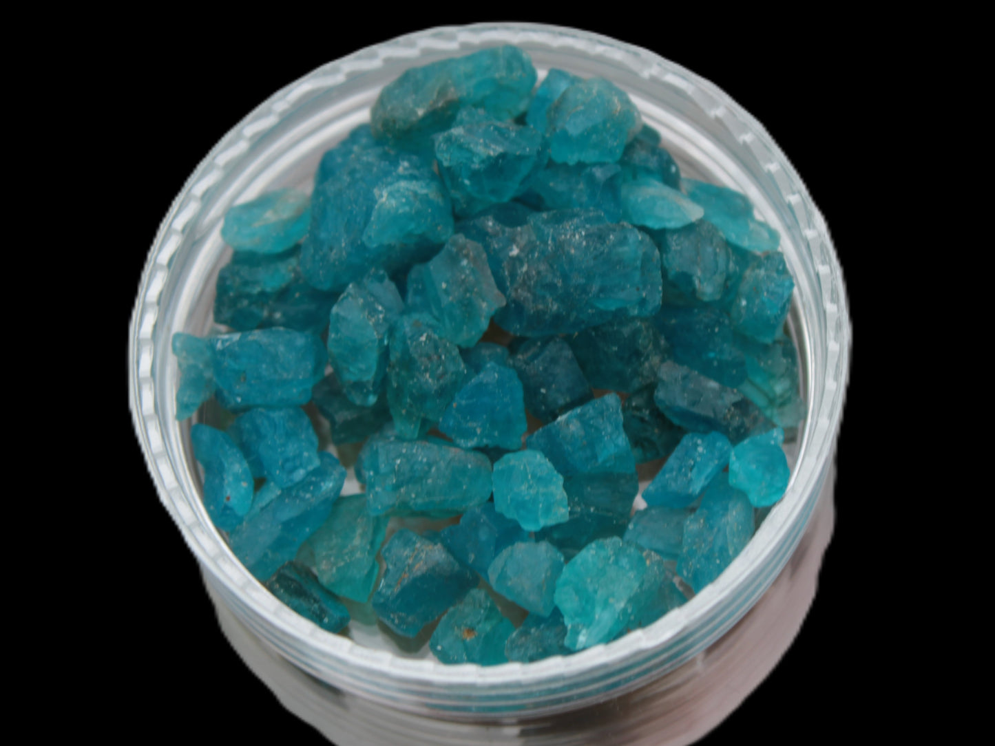 Blue Apatite tiny raw crystals 9-10g Rocks and Things