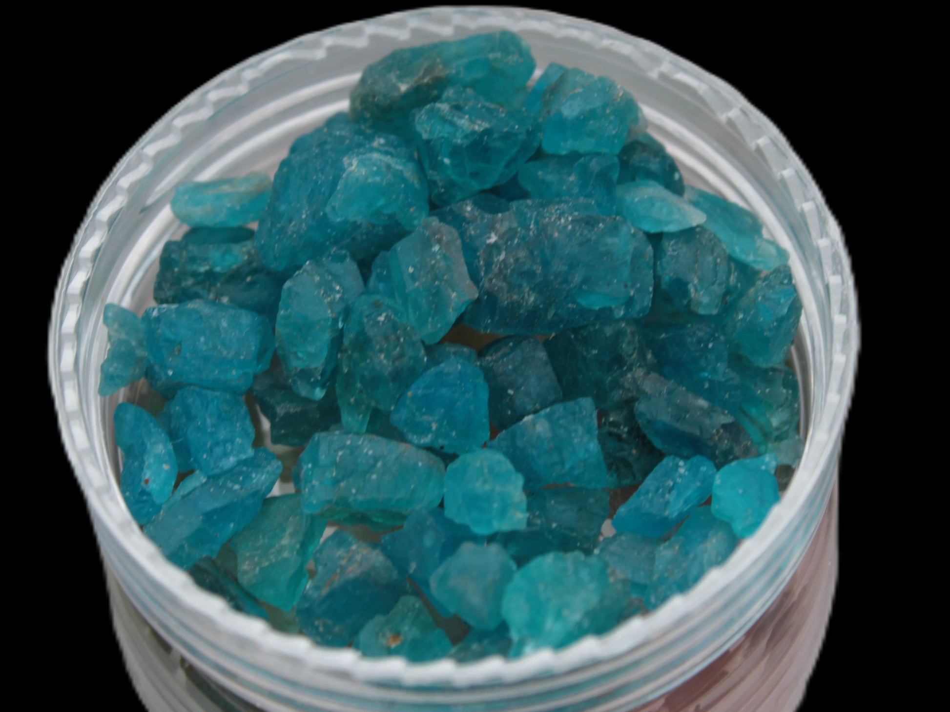 Blue Apatite tiny raw crystals 9-10g Rocks and Things