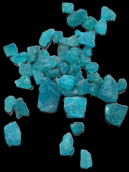 Blue Apatite tiny raw crystals 9-10g Rocks and Things