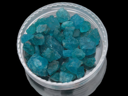 Blue Apatite tiny raw crystals 9-10g Rocks and Things