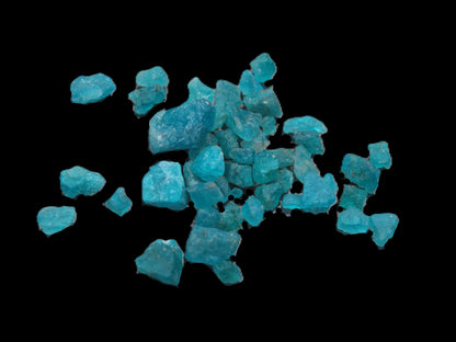 Blue Apatite tiny raw crystals 9-10g Rocks and Things