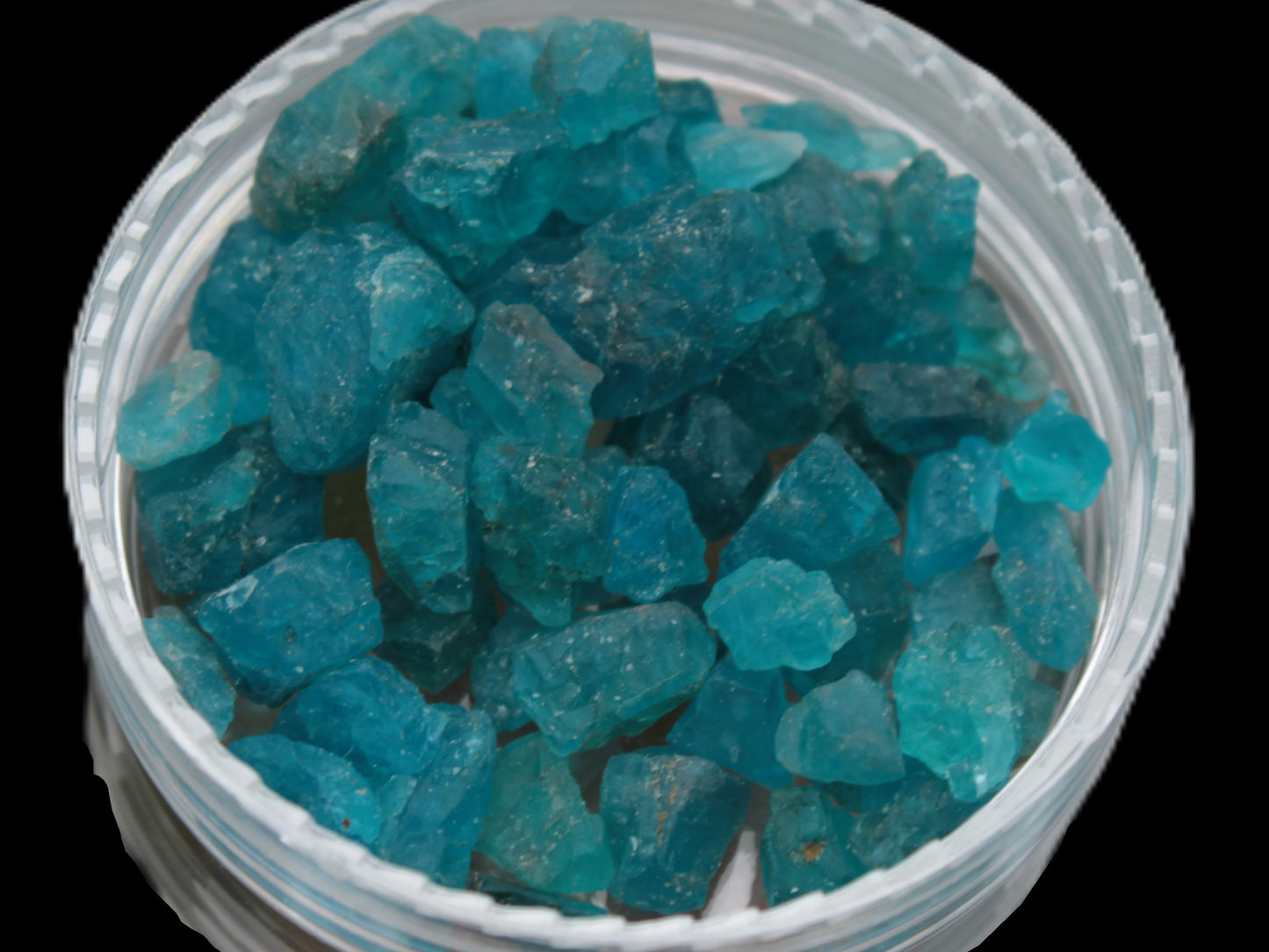 Blue Apatite tiny raw crystals 9-10g Rocks and Things