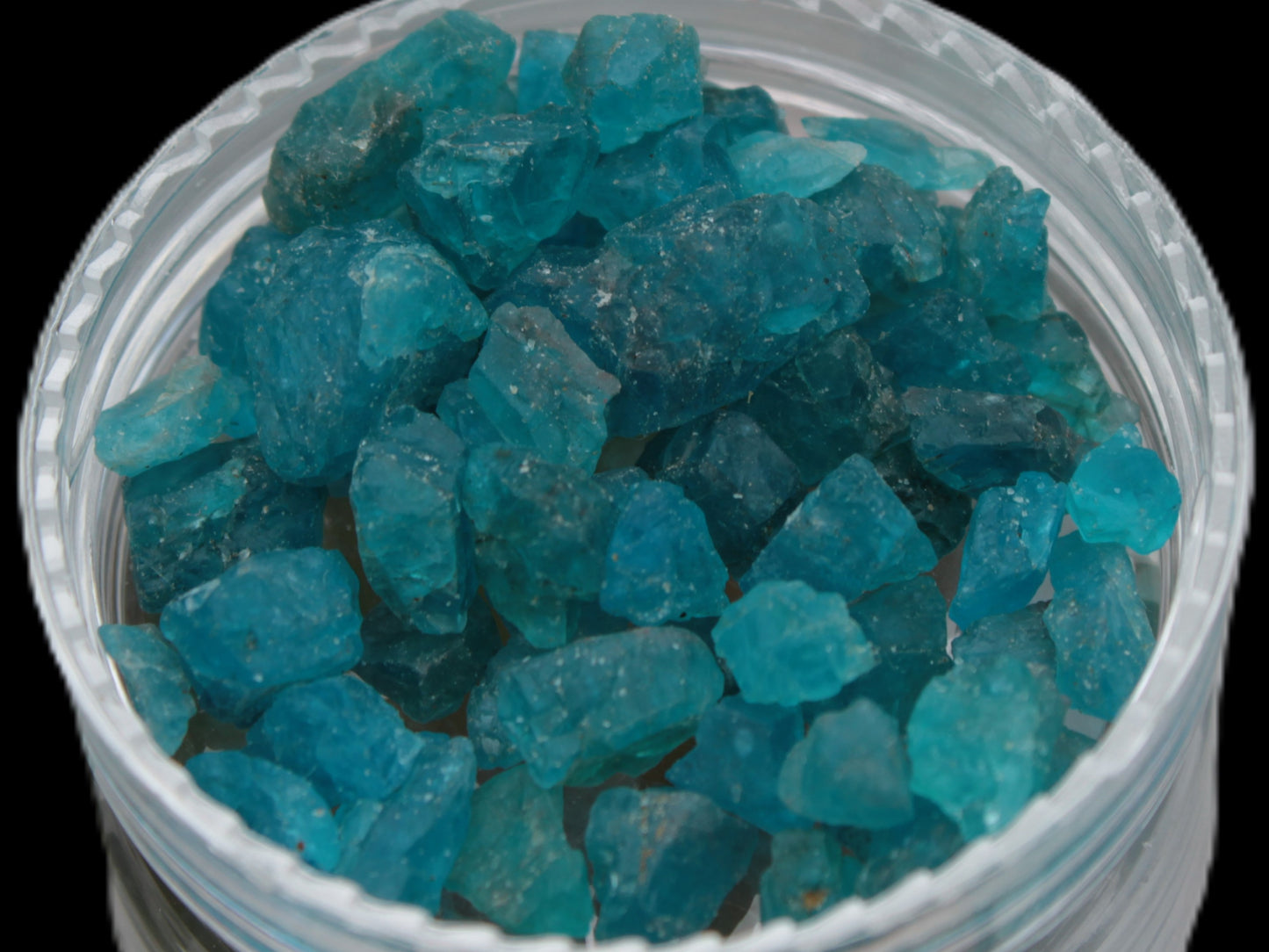 Blue Apatite tiny raw crystals 9-10g Rocks and Things