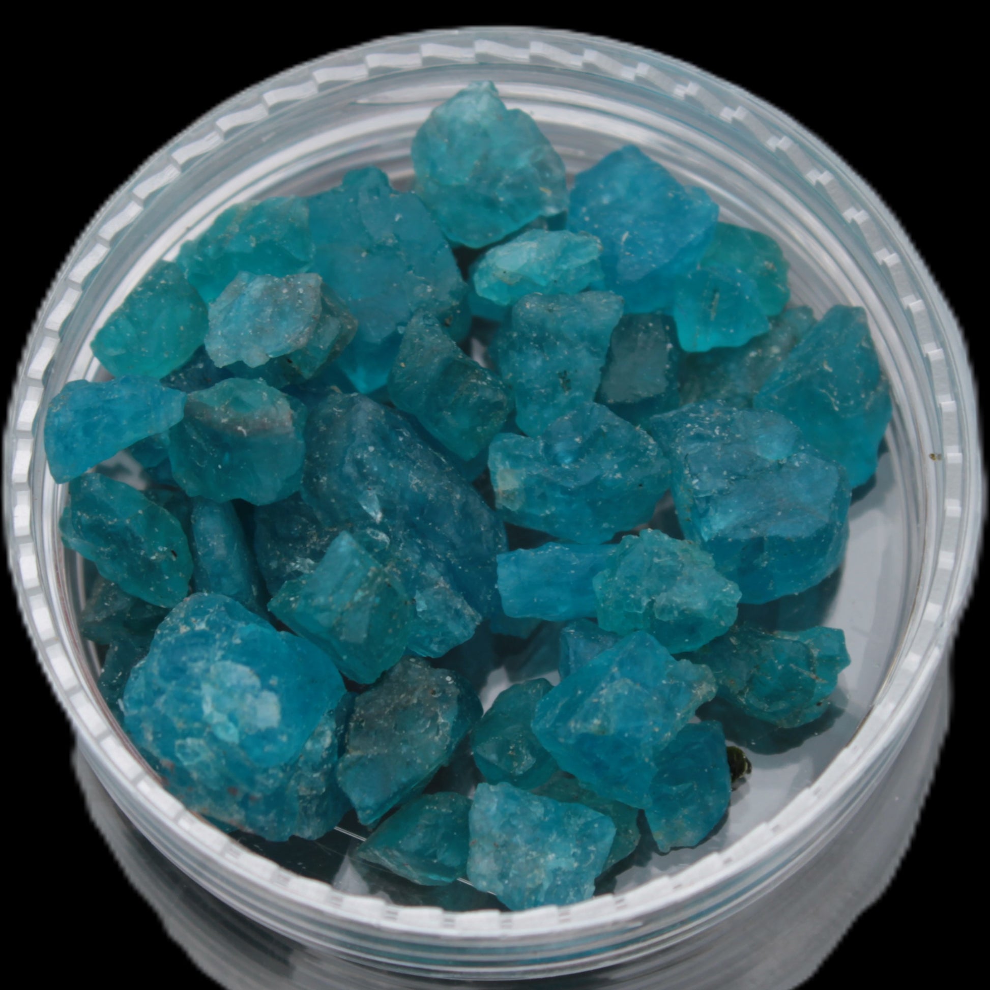 Blue Apatite tiny raw crystals 9-10g Rocks and Things