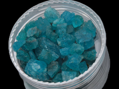 Blue Apatite tiny raw crystals 9-10g Rocks and Things