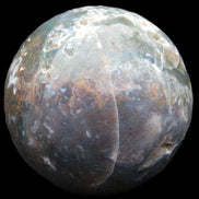 Ocean Moss Agate sphere 118mm 1781g Rocks and Things