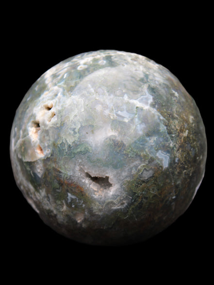 Ocean Moss Agate sphere 118mm 1781g Rocks and Things