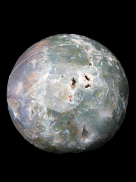 Ocean Moss Agate sphere 118mm 1781g Rocks and Things