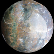 Ocean Moss Agate sphere 118mm 1781g - Rocks and Things Store