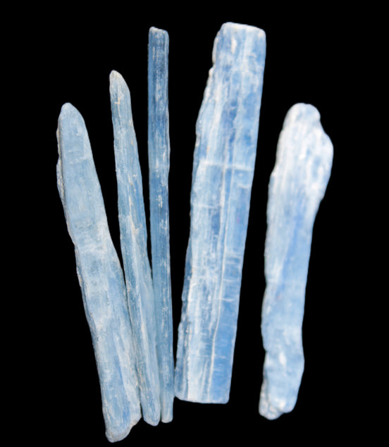 Three stubby Kyanite blades 3/4g Rocks and Things