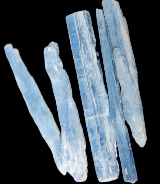 Three stubby Kyanite blades 3/4g Rocks and Things