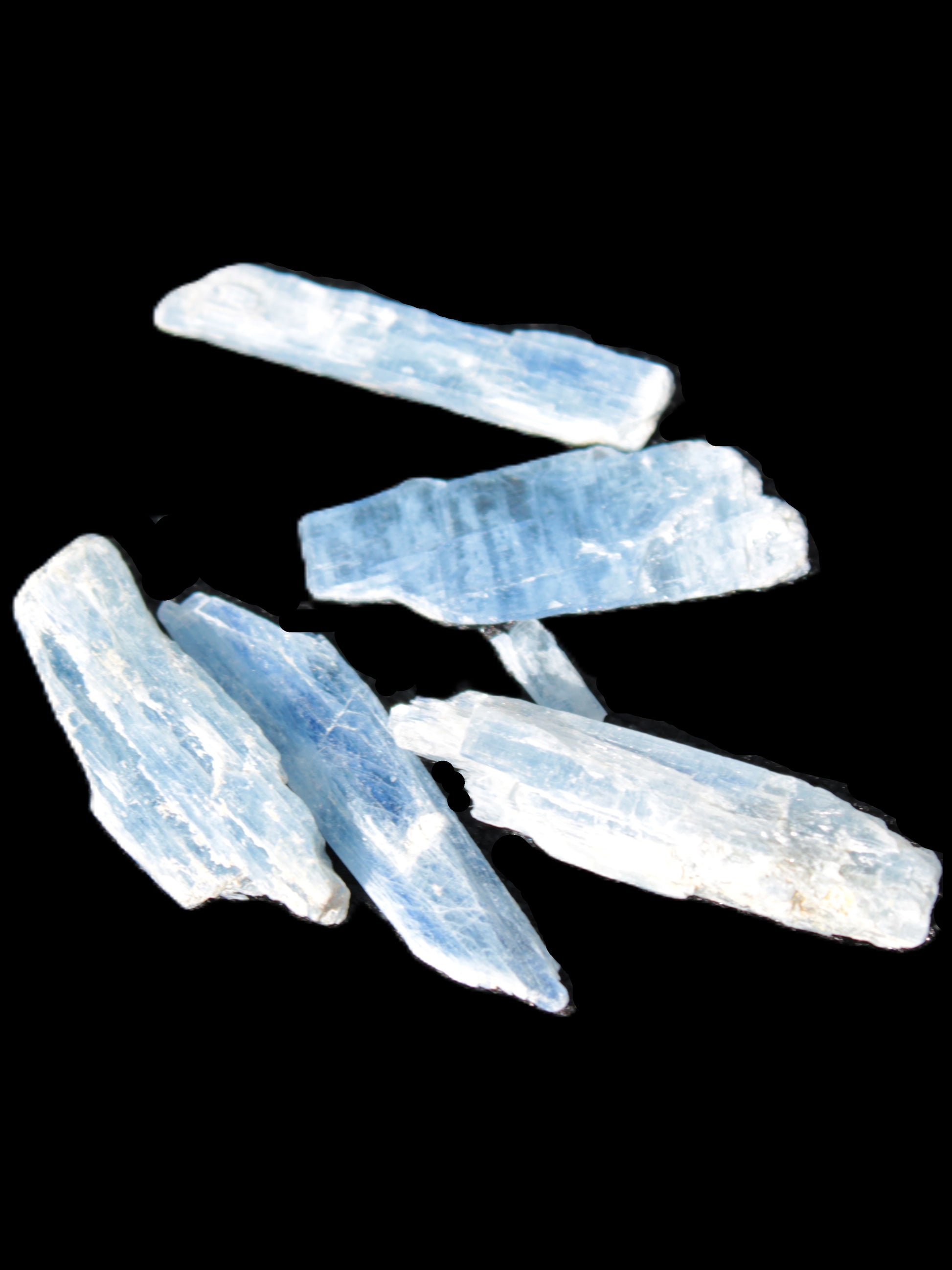 Three stubby Kyanite blades 3/4g Rocks and Things