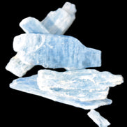 Three stubby Kyanite blades 3/4g Rocks and Things