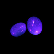 Blue Trolleite stones 15mm-23mm 12-15g in UV light - Rocks and Things Store