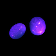 Blue Trolleite stones 15mm-23mm 12-15g in UV light - Rocks and Things Store