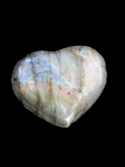 Labradorite heart 25mm-27mm 11.9g-15.8g Rocks and Things