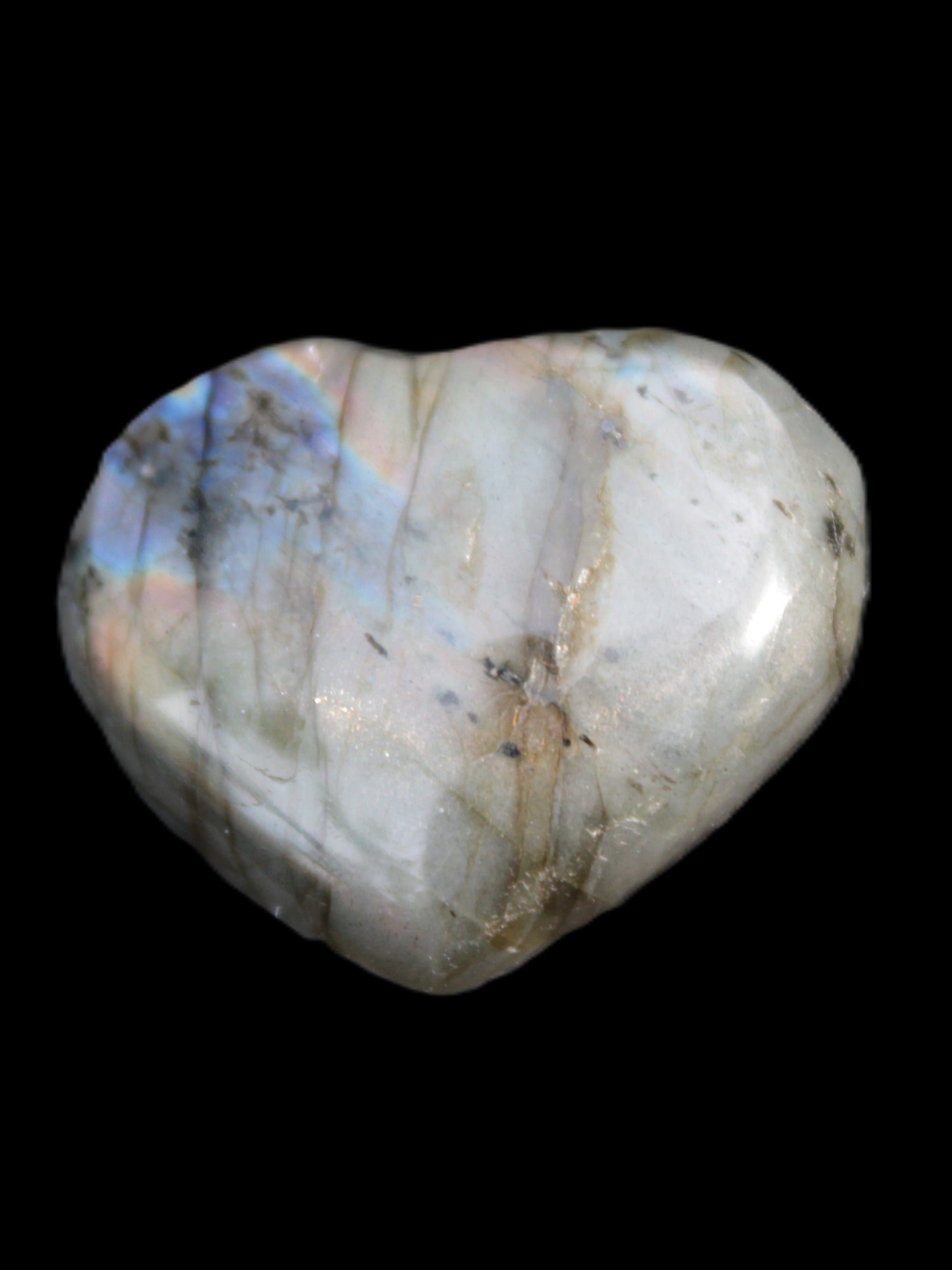 Labradorite heart 25mm-27mm 11.9g-15.8g Rocks and Things