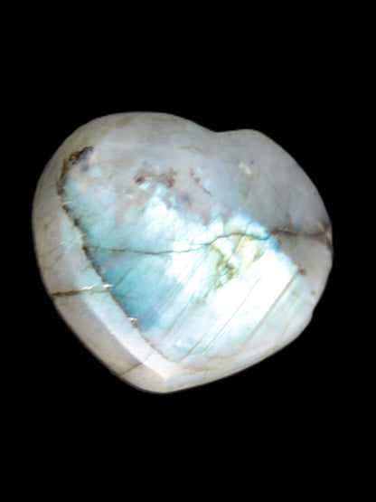 Labradorite heart 25mm-27mm 11.9g-15.8g Rocks and Things