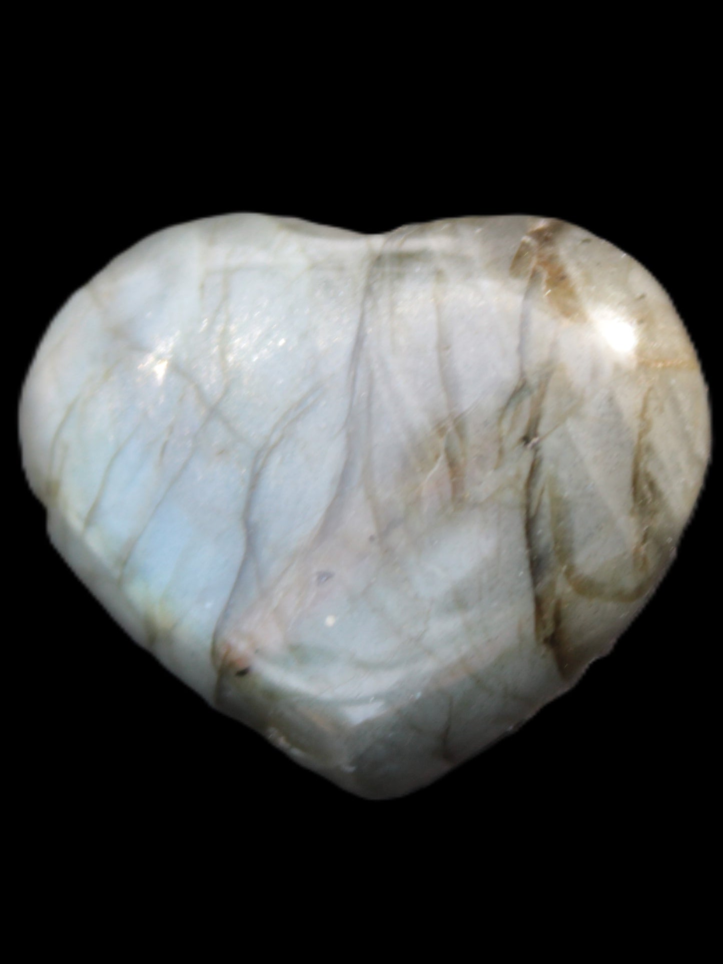 Labradorite heart 25mm-27mm 11.9g-15.8g Rocks and Things