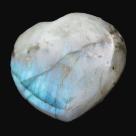 Labradorite heart 25mm-27mm 11.9g-15.8g Rocks and Things